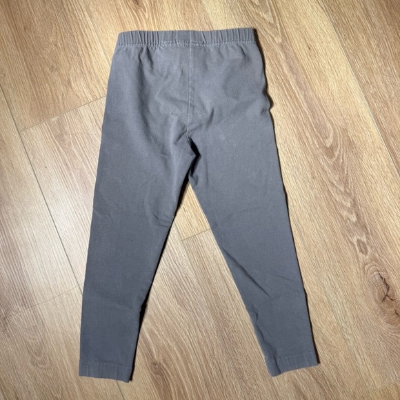 Hanna Anderson Gray Girls Cotton Leggings Size 4T - Picture 3 of 3